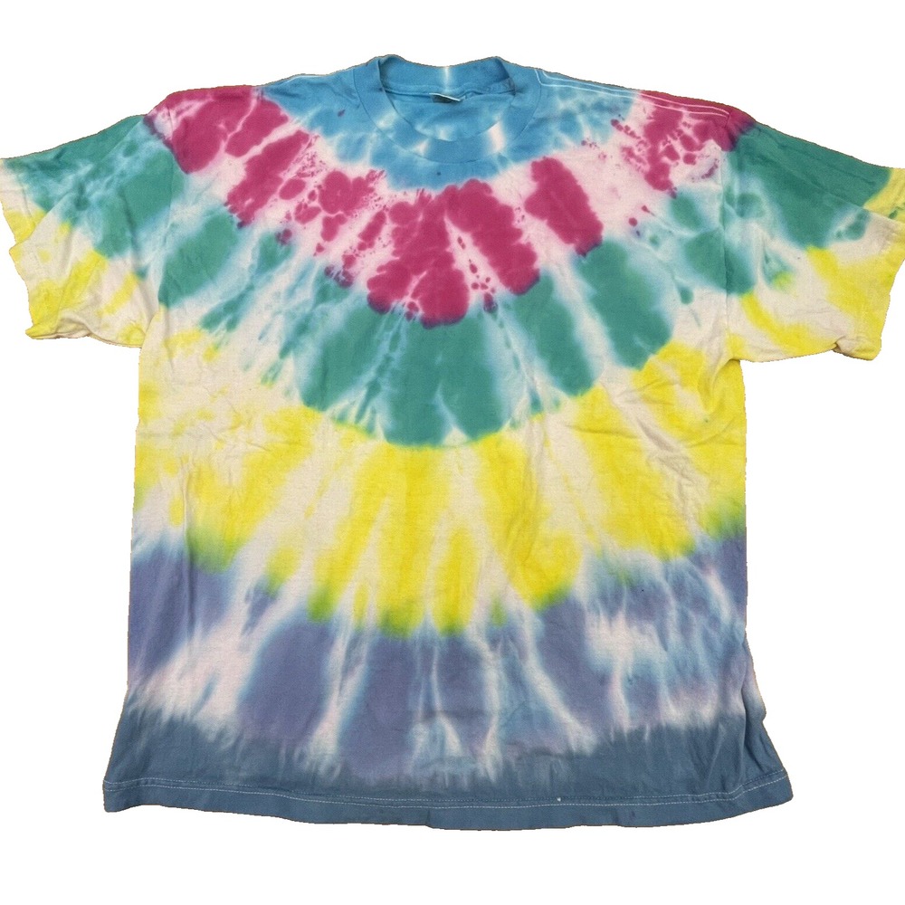Alstyle Mens XXL Tie Dye T Shirt Bright 100 Percent Cotton Short Sleeve